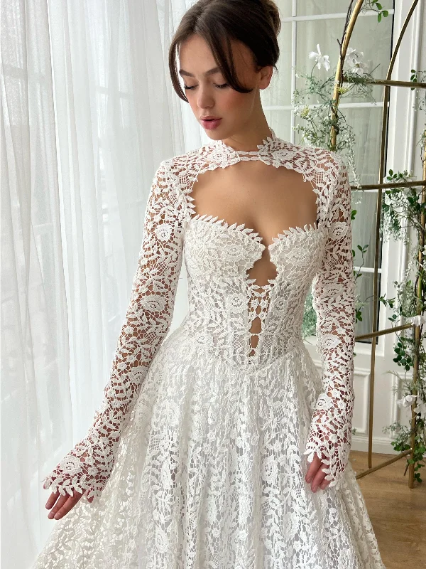 Mini dresses with abstract prints for an artistic look Liliette Lace Gown