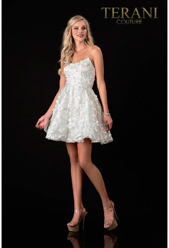 Maternity dress for a baby's first swim Terani Couture 2111P4246 Strapless Short Prom Dress Maternity dress for a baby's first swim Terani Couture 2111P4246 Strapless Short Prom Dress
