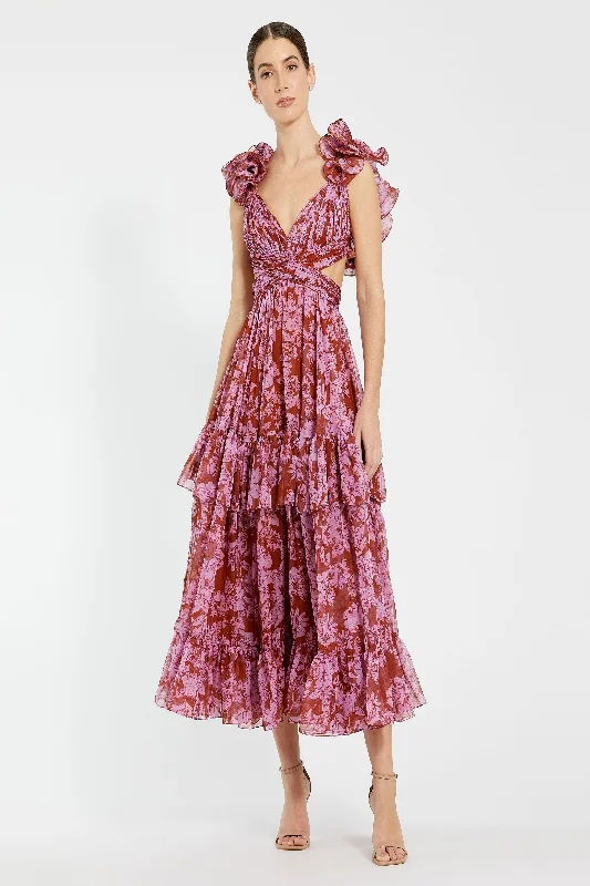 Midi dresses with keyhole backs for a flirty and unexpected detail Mac Duggal 68644