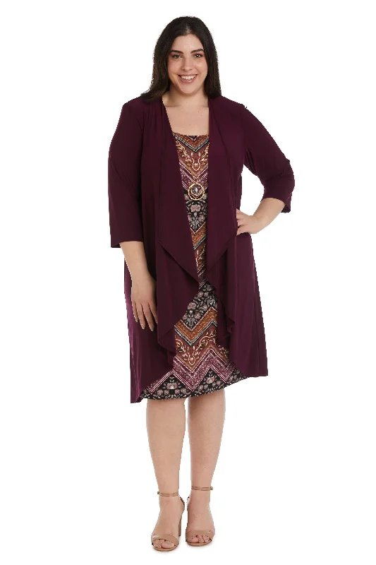 Maternity dress for a baby's first visit to the circus R&M Richards 9127W Short Two Piece Plus Size Dress Maternity dress for a baby's first visit to the circus R&M Richards 9127W Short Two Piece Plus Size Dress