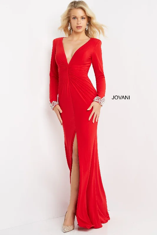Maternity dress for a garden party Jovani 07320 Formal Long Fitted Prom Dress