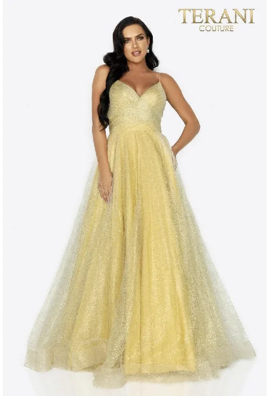 Maternity dress for a garden party Terani Couture 2011P1225 Long Evening Prom Dress