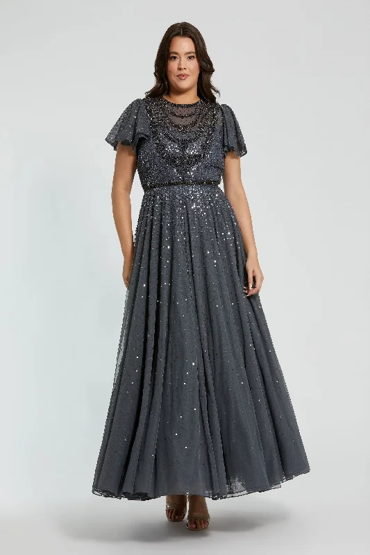Midi dresses with ruched bodices for a feminine and fitted feel Mac Duggal 24025