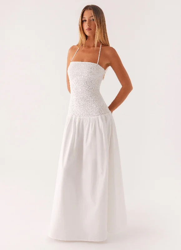  Zahra Maxi Dress - White