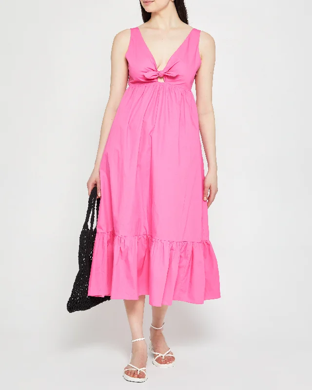 Midi dresses with keyhole backs for a flirty and unexpected detail Plaza Dress