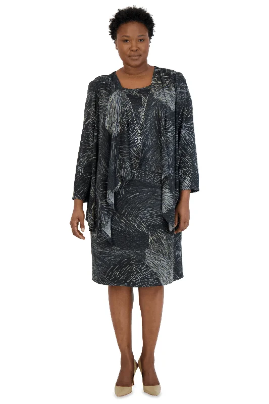 Maternity dress for a friend's wedding as a guest R&M Richards 9156W Plus Size Short Jacket Dress Sale Maternity dress for a friend's wedding as a guest R&M Richards 9156W Plus Size Short Jacket Dress Sale