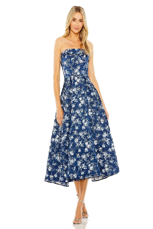 Midi dresses with ruffled hems for a romantic date night Mac Duggal 68617