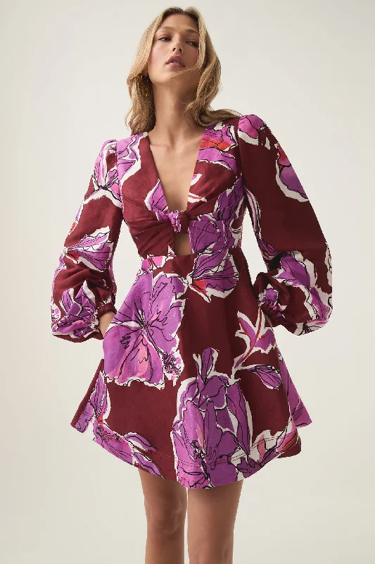 Mini dresses with gathered skirts for a voluminous effect Inflorescence Mini Dress