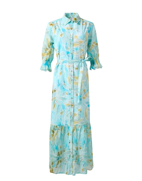  Sienna Teal and Green Dress