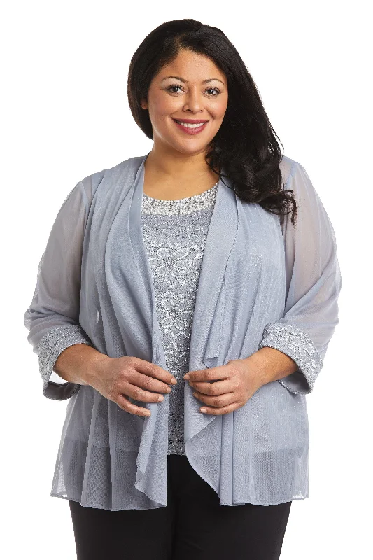 Maternity dress for a baby's first visit to the amusement park R&M Richards 5988W Plus Size Top And Jacket Only Maternity dress for a baby's first visit to the amusement park R&M Richards 5988W Plus Size Top And Jacket Only