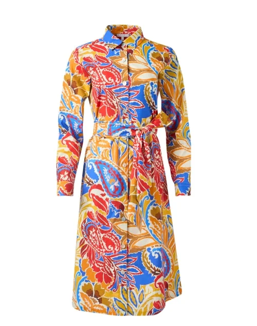 Everyday Dress with Sparkly Sequins for a Touch of Glamour Tamron Multi Paisley Cotton Shirt Dress Everyday Dress with Sparkly Sequins for a Touch of Glamour Tamron Multi Paisley Cotton Shirt Dress