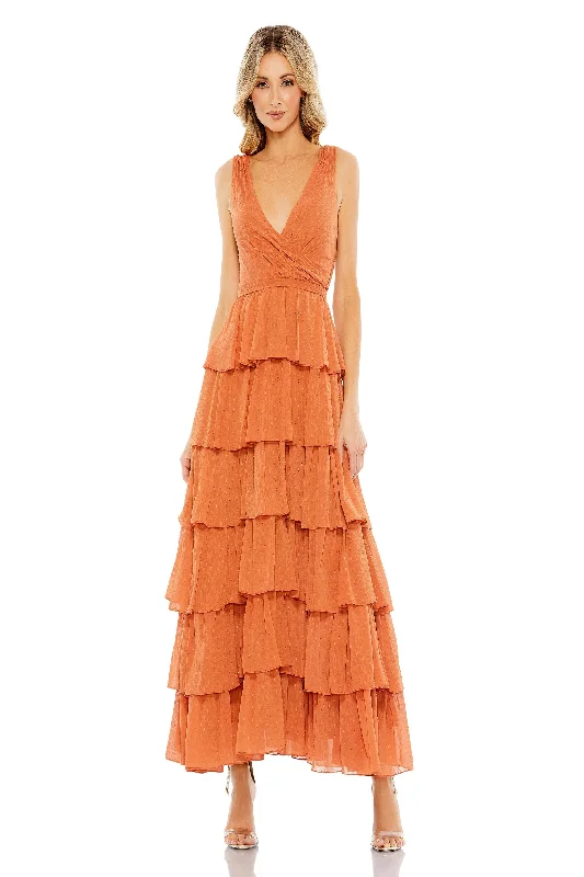 Midi dresses with polka dot prints for a playful summer outfit Mac Duggal 55843