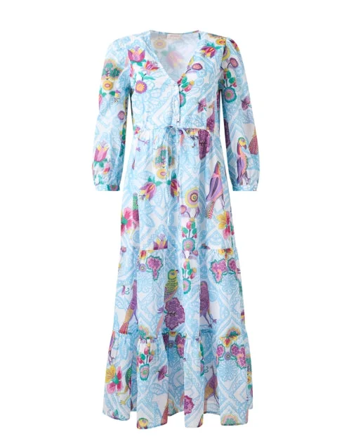  Castor Blue Print Dress