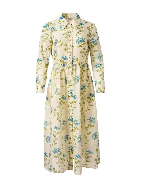  Lotte Beige Multi Floral Shirt Dress