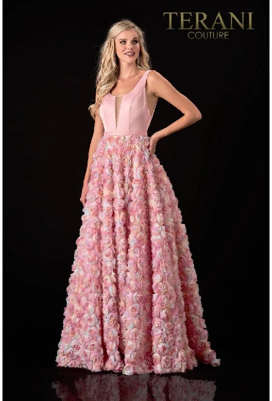 Maternity dress for a baby's first visit to the water garden Terani Couture 2111P4102 Prom Formal Long Dress Maternity dress for a baby's first visit to the water garden Terani Couture 2111P4102 Prom Formal Long Dress
