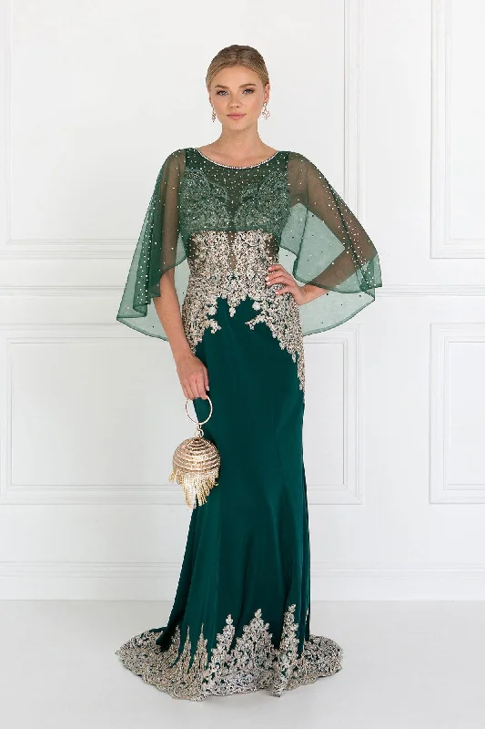 Maternity dress for a baby's first visit to the rock garden Long Formal Dress Evening Gown Cape Sleeves Sale Maternity dress for a baby's first visit to the rock garden Long Formal Dress Evening Gown Cape Sleeves Sale