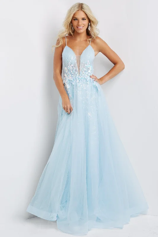 Maternity dress for a baby's first visit to the theater Jovani 07252 Floral Long A-Line Prom Gown Maternity dress for a baby's first visit to the theater Jovani 07252 Floral Long A-Line Prom Gown