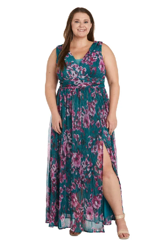 Maternity dress for a shopping spree Nightway Long Floral Print Plus Size Dress 22042W Maternity dress for a shopping spree Nightway Long Floral Print Plus Size Dress 22042W