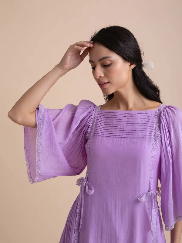 Midi dresses with wrap - around skirts for a customizable fit Aster Bow Dress