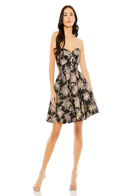 Midi dresses with bow accents for a sweet and charming look Mac Duggal 68615