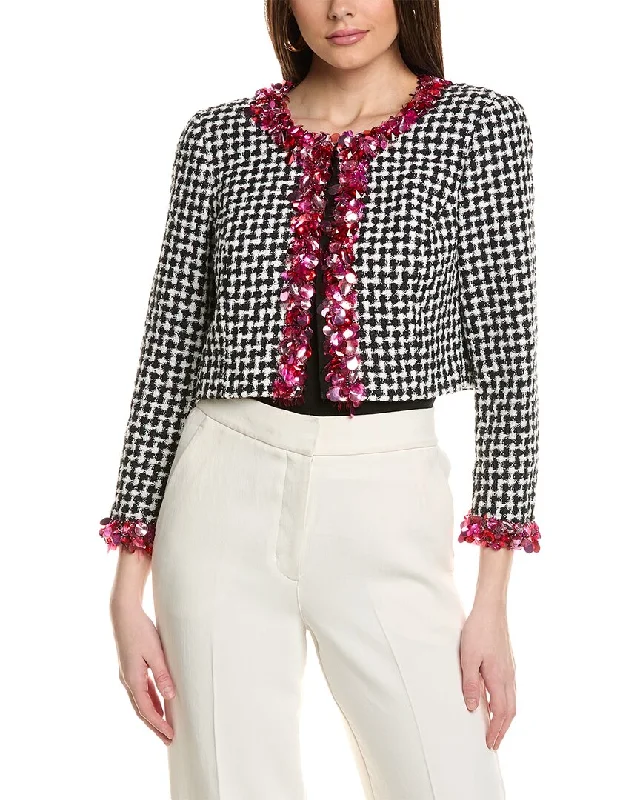 Quilted down women's coats with removable hoods for outdoor activitiesCarolina Herrera Cropped Jacket Quilted down women's coats with removable hoods for outdoor activitiesCarolina Herrera Cropped Jacket