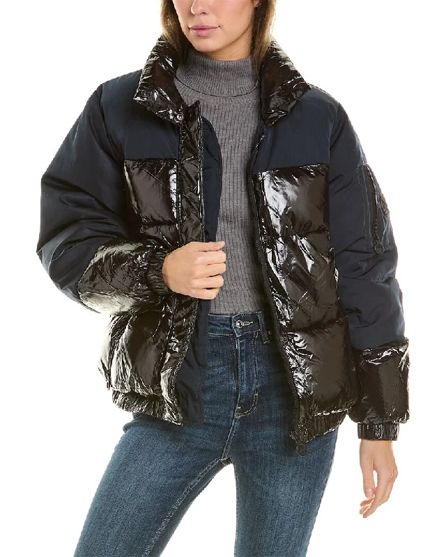 Quilted down women's coats with removable hoods for outdoor activitiesNoize Juniper Short Jacket Quilted down women's coats with removable hoods for outdoor activitiesNoize Juniper Short Jacket