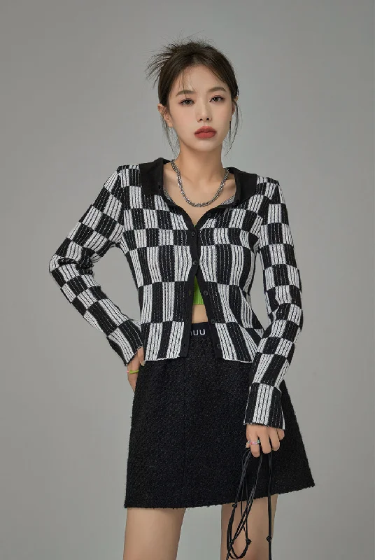 boyfriend style women cardigan for a relaxed fitGenius Sense Of Style Checkered Cardigan boyfriend style women cardigan for a relaxed fitGenius Sense Of Style Checkered Cardigan