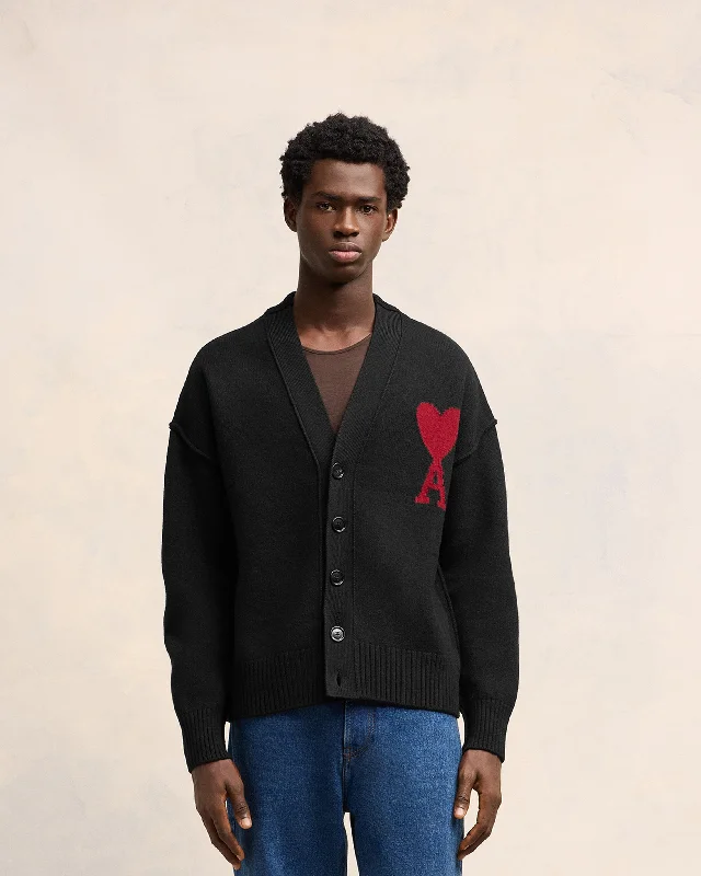 cashmere blend women cardigan for a luxurious feelRed Ami de Coeur Cardigan