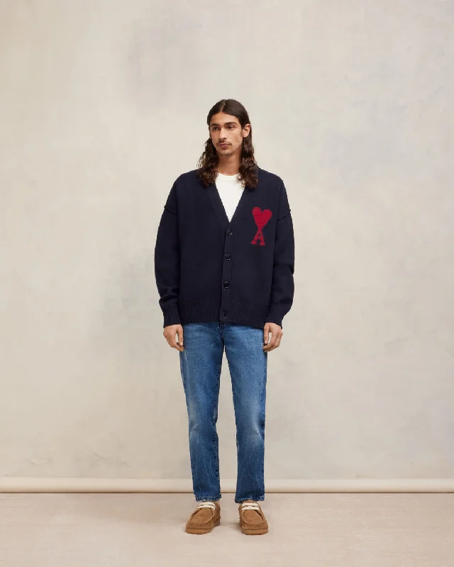 cropped women cardigan to pair with high - waisted jeansRed Ami de Coeur Cardigan