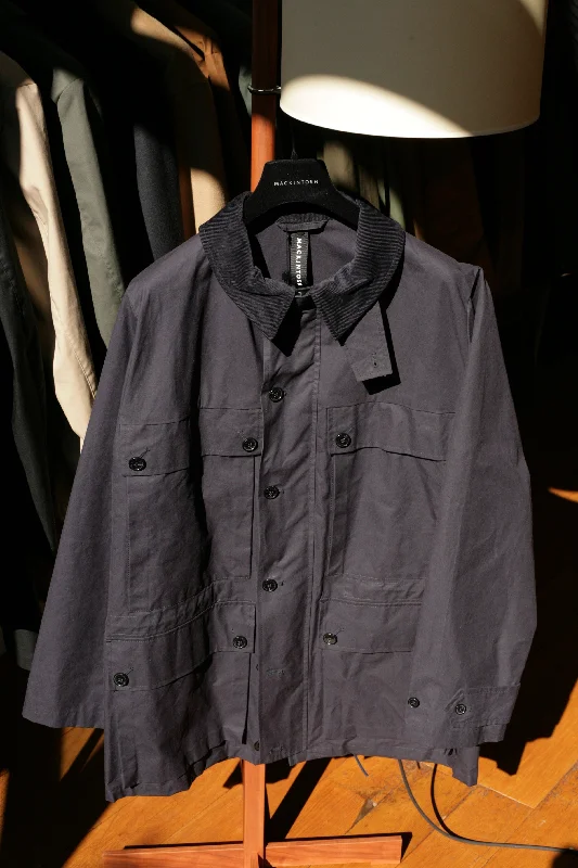 Women's faux fur coats in bright colors for a bold fashion statementCountry Dark Indigo Waxed Cotton Coat