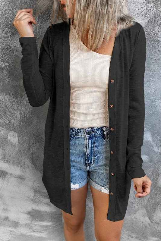 hooded women cardigan for added warmth and styleDouble Take Button Down Long Sleeve Longline Cardigan hooded women cardigan for added warmth and styleDouble Take Button Down Long Sleeve Longline Cardigan