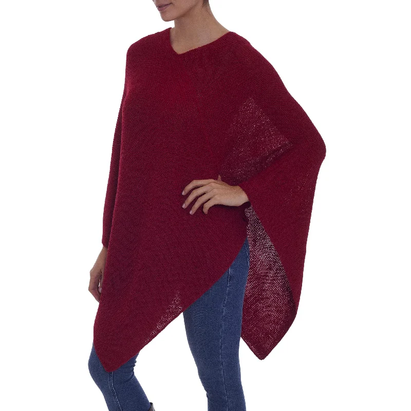 maternity women cardigan for expecting momsEnchanted Evening in Claret Alpaca Poncho maternity women cardigan for expecting momsEnchanted Evening in Claret Alpaca Poncho