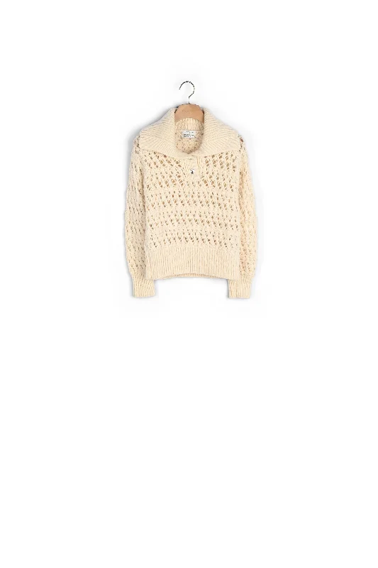 sequin embellished women cardigan for special occasionsPULL Ecru