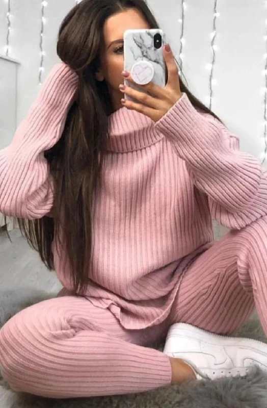 open front women cardigan for easy stylingJuniper Pink Oversized Roll Neck Knitted Co-Ord open front women cardigan for easy stylingJuniper Pink Oversized Roll Neck Knitted Co-Ord