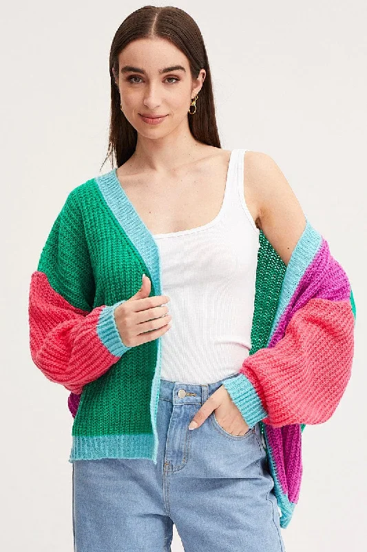 maternity women cardigan for expecting momsMulti Knit Cardigan Long Sleeve Relaxed Colour Block maternity women cardigan for expecting momsMulti Knit Cardigan Long Sleeve Relaxed Colour Block