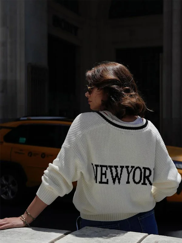 hand knitted women cardigan with artisanal charmNew York: 100% Cotton Grandpa Cardigan hand knitted women cardigan with artisanal charmNew York: 100% Cotton Grandpa Cardigan