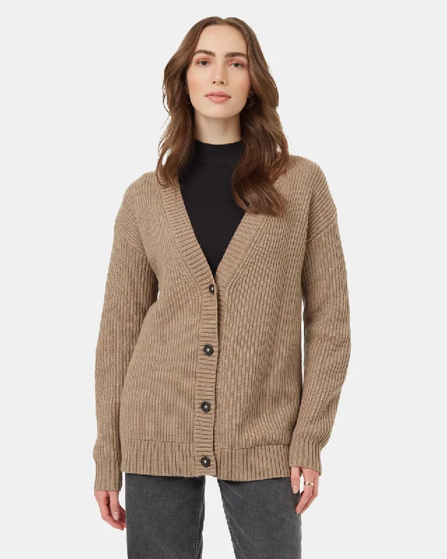 hooded women cardigan for added warmth and styleHighline Oversized Button Cardigan