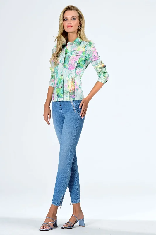 Plus size women's wool blend coats for a warm and stylish winterRobell "Limited Edition" Floral print Happy Jacket 57632 710 Plus size women's wool blend coats for a warm and stylish winterRobell "Limited Edition" Floral print Happy Jacket 57632 710