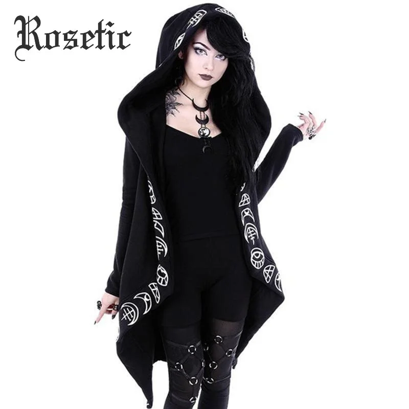 Oversized women's wool coats in a monochromatic look for a trendy outfitRosetic Hoodies Gothic Casual Oversized women's wool coats in a monochromatic look for a trendy outfitRosetic Hoodies Gothic Casual