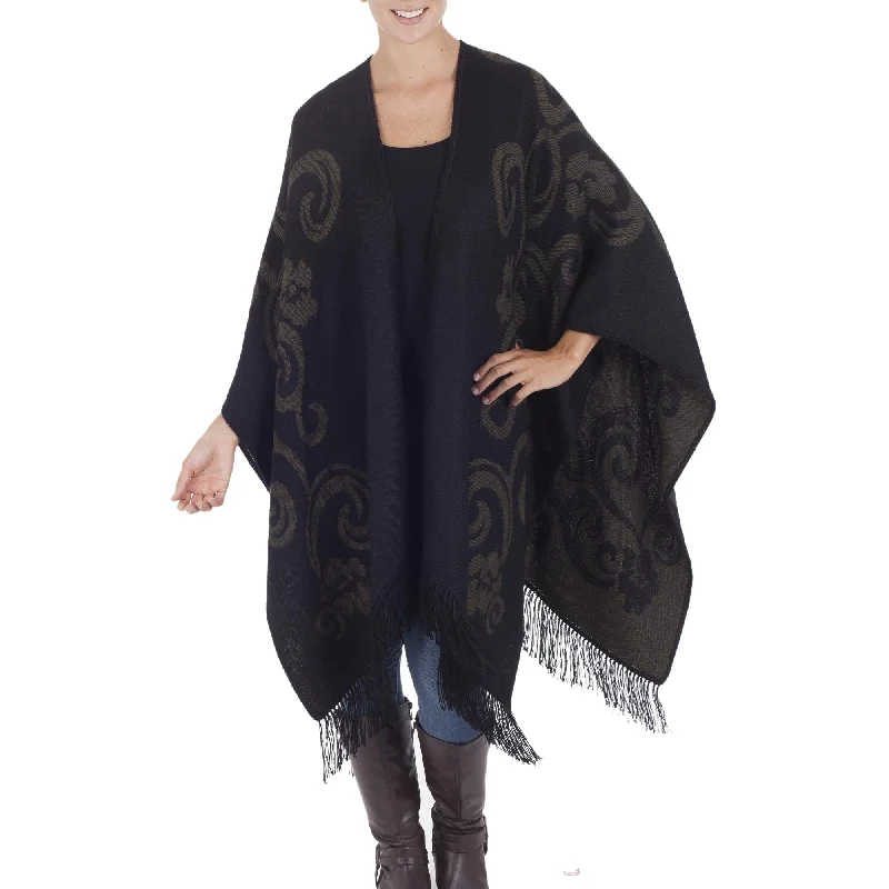 hooded women cardigan for added warmth and styleSpring Silhouette Reversible Ruana Cloak hooded women cardigan for added warmth and styleSpring Silhouette Reversible Ruana Cloak