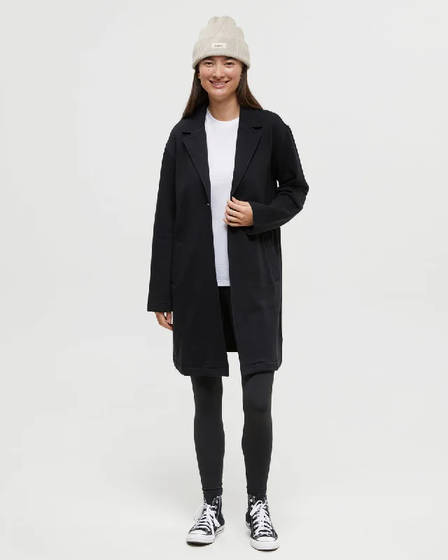 button down women cardigan with vintage buttonsTreeFleece Coatigan