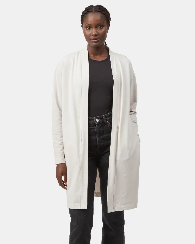 cropped women cardigan to pair with high - waisted jeansFrench Terry Cardigan