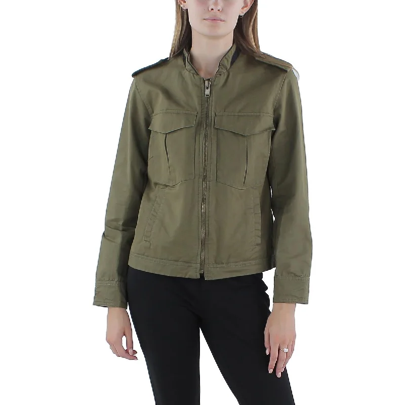 Long women's mac coats in a lightweight fabric for spring showersZadig & Voltaire Womens Skull Military Embellished Shirt Jacket Long women's mac coats in a lightweight fabric for spring showersZadig & Voltaire Womens Skull Military Embellished Shirt Jacket