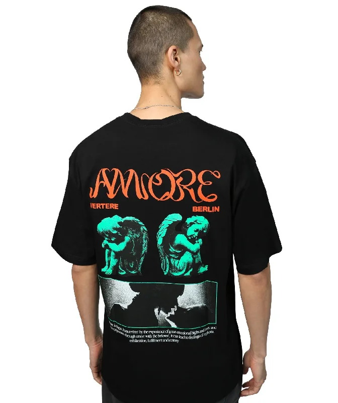 Muscle Women T Shirt for a Sporty and Casual LookAMORE T-SHIRT - BLACK
