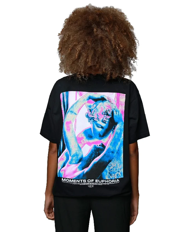 Puff Sleeve Women T Shirt for a Fashion - Forward LookEUPHORIC T-SHIRT - BLACK