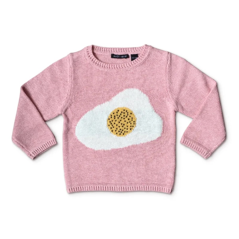 Plus Size Women's Embroidered Sweaters in Ethnic StylesMini Kardi Egg Sweater