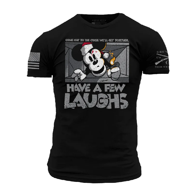 Organic Cotton Women T Shirt for Eco - Conscious WearersHave A Few Laughs T-Shirt - Black Organic Cotton Women T Shirt for Eco - Conscious WearersHave A Few Laughs T-Shirt - Black