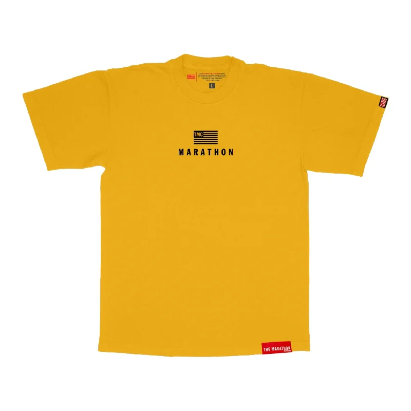 V - Neck Women T Shirt to Enhance the NecklineModern Stack T-Shirt - Mustard/Black
