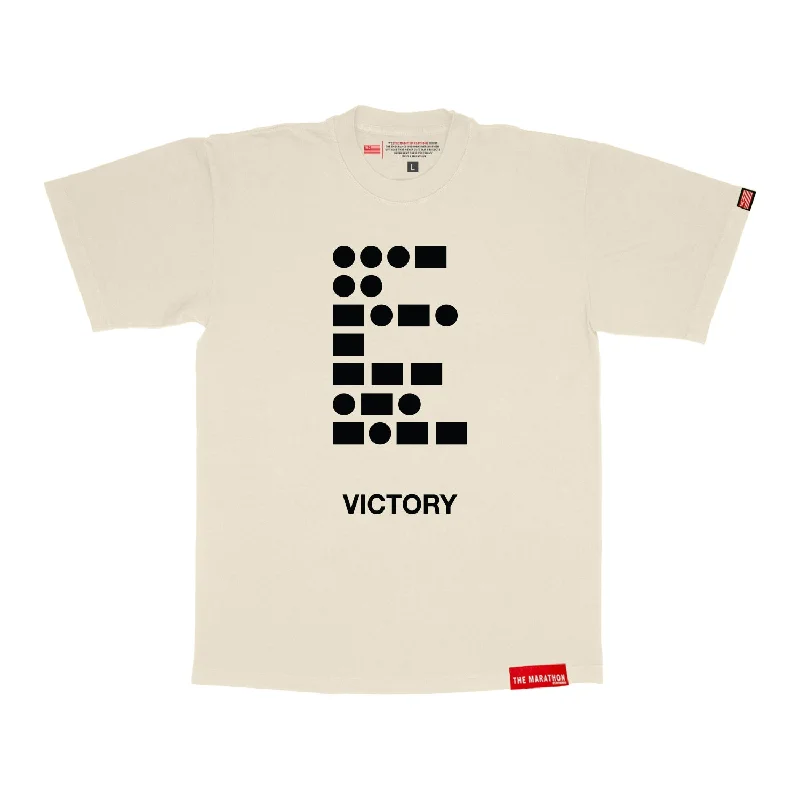Tie - Dye Women T Shirt with a Bohemian VibeMorse Code Victory T-Shirt - Bone