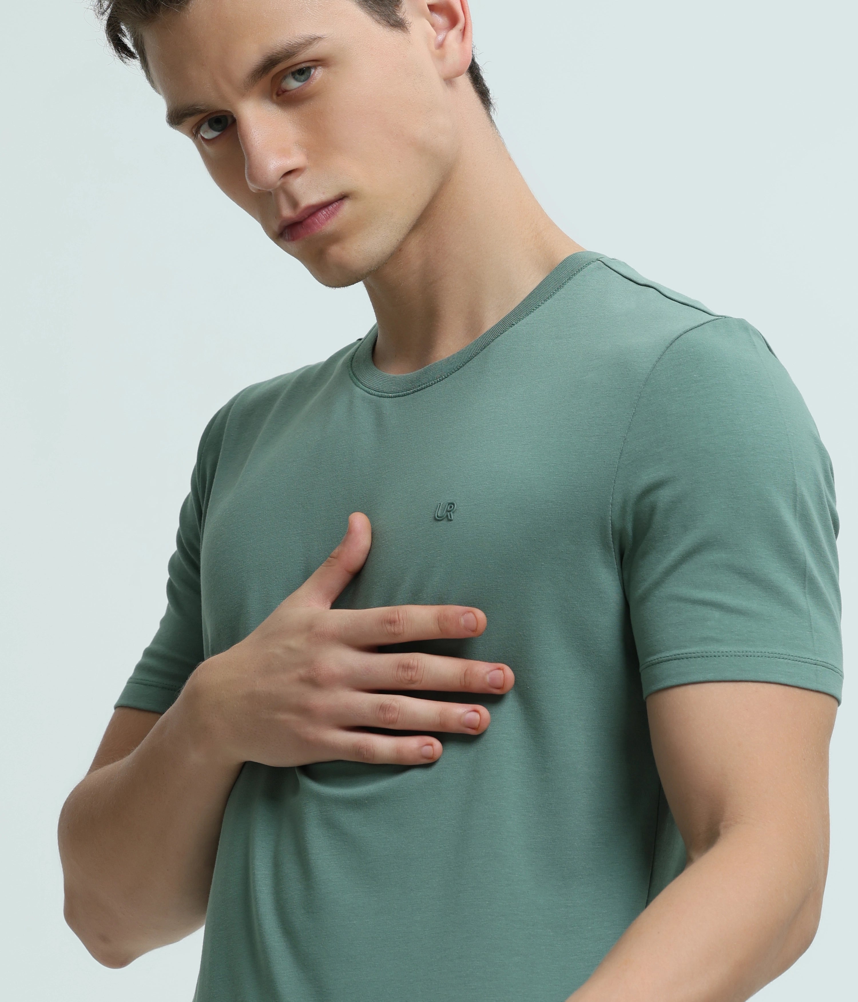 Striped Women T Shirt in a Classic PatternSimple Green